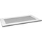Ekena Millwork Vertical Surface Mount PVC Gable Vent: Non-Functional, w/3-1/2"W x 1"H, Standard Frame, 38"W x 20"H GVPVE38X2001SN - alternate 3